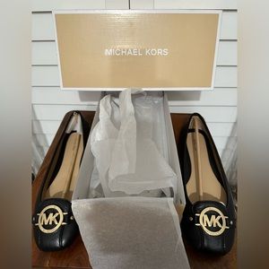 BRAND NEW- MICHAEL Michael Kors Fulton Moc Black Leather Size 9